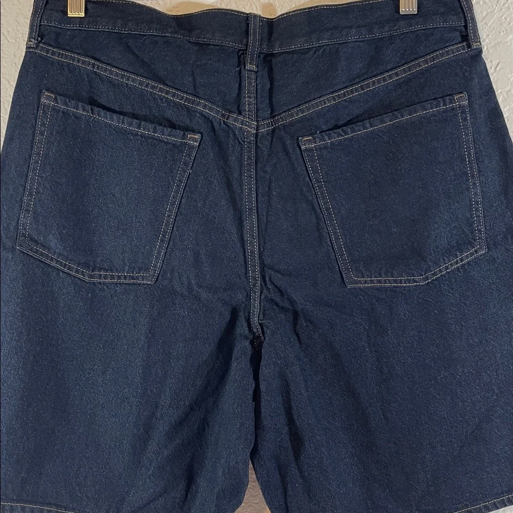 OLD NAVY Mid-Rise Baggy Jean Bermuda Shorts 9-inch inseam Size 12 NEW - Picture 6 of 15